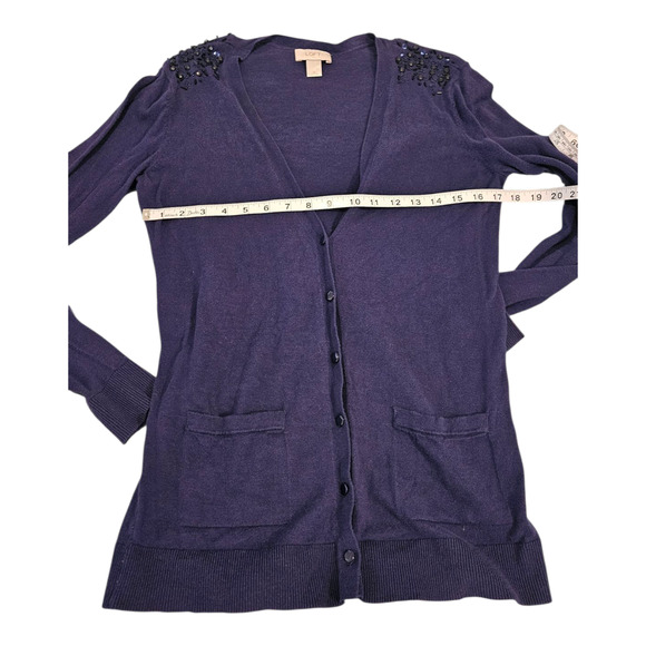 LOFT Medium Long Sleeve Button Up Cardigan - Picture 6 of 8